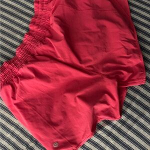 Lululemon Athletica Vibrant Red Athletic Shorts